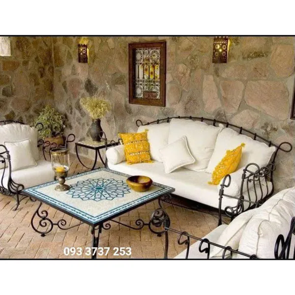 SOFA SẮT RÈN PHONG CÁCH CHÂU ÂU SANG 