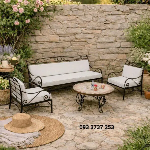 BỘ SOFA SẮT KIỂU DÁNG ĐỘC ĐÁO