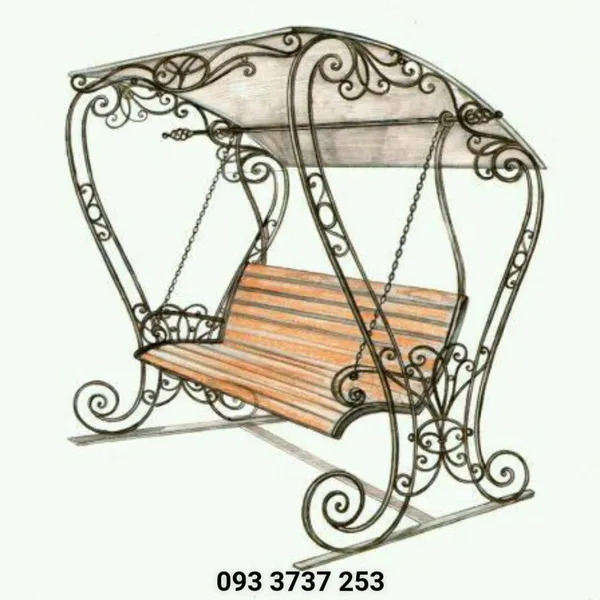 MẪU XÍCH ĐU CỔ ĐIỂN HOA VĂN SẮT UỐN ĐẸP