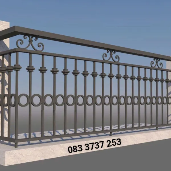 Ban công sắt rèn nghệ thuật KH14-BC005