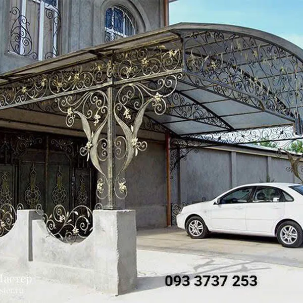 Mái vòm sắt rèn nghệ thuật KH15-MV018