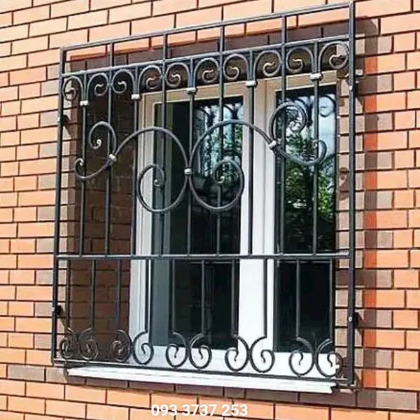 Cửa sô sắt rèn nghệ thuật KH16-CS026