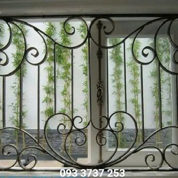 Cửa sô sắt rèn nghệ thuật KH16-CS021