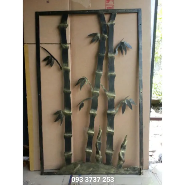 Khung trang trí sắt nghệ thuật hình cây trúc