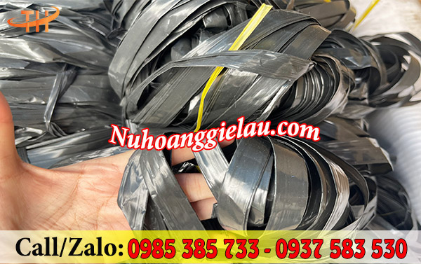 Dây nilon bẹ đen bóng Dây nilon bẹ đen bóng