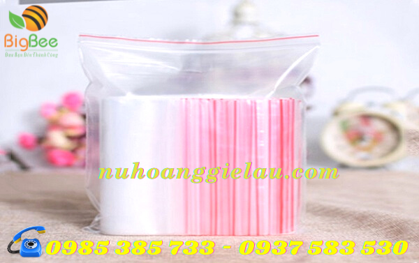 túi zipper khóa chỉ đỏ không mùi