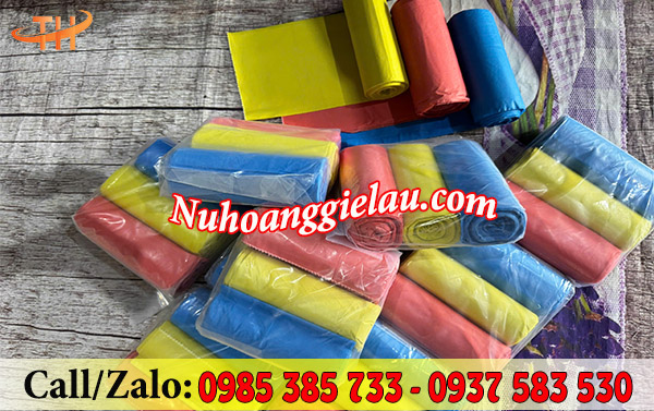 Cuộn túi rác đủ màu Cuộn túi rác đủ màu