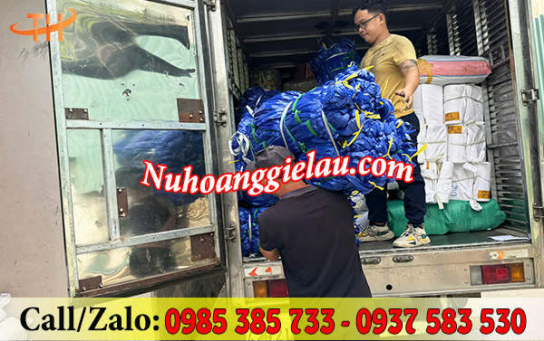 Đi đơn dây nilon xanh bản rộng Đi đơn dây nilon xanh bản rộng