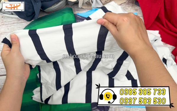 Vải lau dầu nhớt công nghiệp chất cotton co giãn tốt Vải lau dầu nhớt công nghiệp chất cotton co giãn tốt