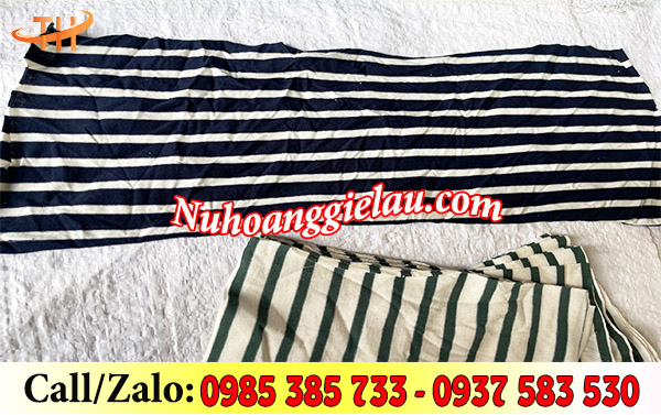 Giẻ lau cotton màu sọc Giẻ lau cotton màu sọc