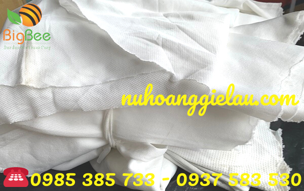 vải lau trắng