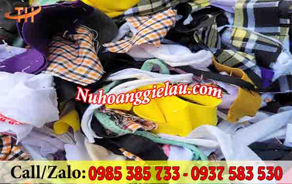 Vải vụn đa dạng về chất liệu và màu sắc Vải vụn đa dạng về chất liệu và màu sắc