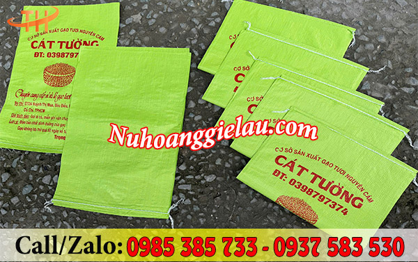 Bao tải dứa PP in logo theo yêu cầu Bao tải dứa PP in logo theo yêu cầu