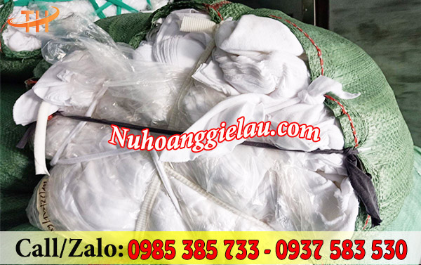 Vải lau công nghiệp trắng nguyên tấm đóng sẵn bao tải 50kg Vải lau công nghiệp trắng nguyên tấm đóng sẵn bao tải 50kg