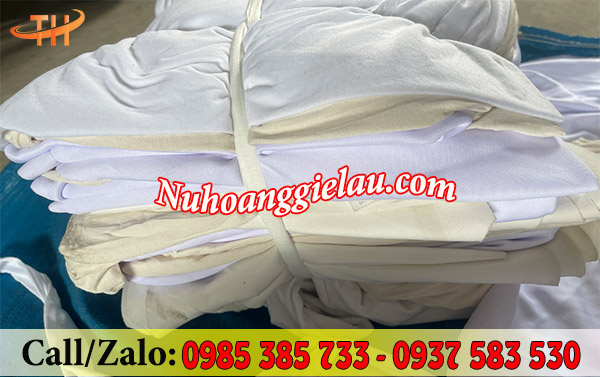 Vải lau trắng lọc sơn cotton đóng cục 5kg Vải lau trắng lọc sơn cotton đóng cục 5kg