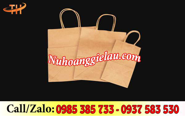 Túi giấy kraft nâu đủ cỡ Túi giấy kraft nâu đủ cỡ