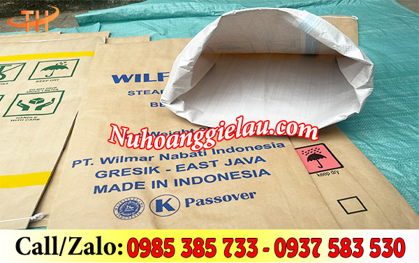 Bao bì giấy kraft có cấu tạo 3 lớp Bao bì giấy kraft có cấu tạo 3 lớp