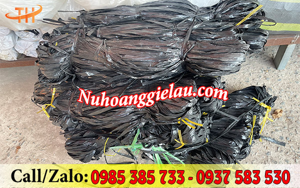 Dây nilon bẹ đen bóng kiện lớn 20kg Dây nilon bẹ đen bóng kiện lớn 20kg