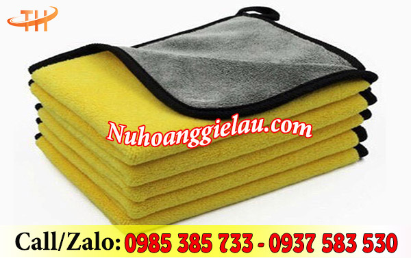 Khăn microfiber lau xe Khăn microfiber lau xe