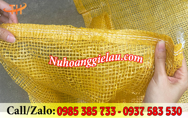 Bao tải lưới đựng nông sản siêu thông thoáng Bao tải lưới đựng nông sản siêu thông thoáng