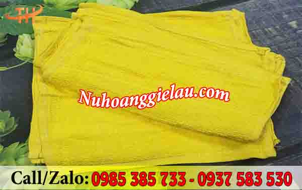 Khăn lau cotton đa năng màu vàng Khăn lau cotton đa năng màu vàng