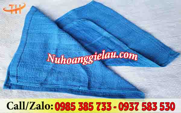 Khăn lau cotton đa năng màu xanh Khăn lau cotton đa năng màu xanh