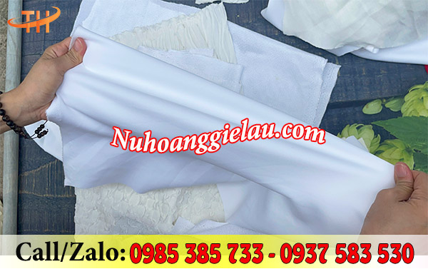 Vải lau trắng có độ giãn tốt Vải lau trắng có độ giãn tốt