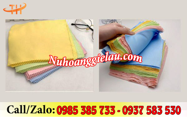 Khăn lau mắt kính microfiber Khăn lau mắt kính microfiber