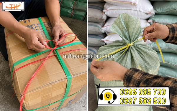Dây nilon kẽm cứng buộc hàng hoá tiện lợi Dây nilon kẽm cứng buộc hàng hoá tiện lợi