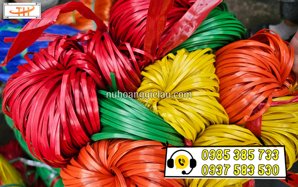 Dây nilon kẽm cứng đủ màu Dây nilon kẽm cứng đủ màu