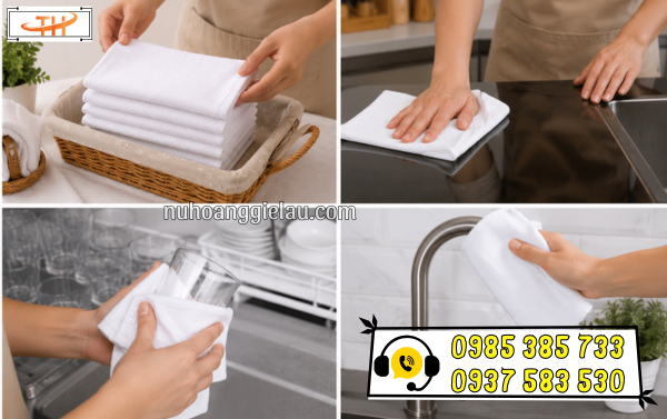 Khăn vuông trắng cotton mềm mịn đáp ứng đa dạng nhu cầu sử dụng Khăn vuông trắng cotton mềm mịn đáp ứng đa dạng nhu cầu sử dụng
