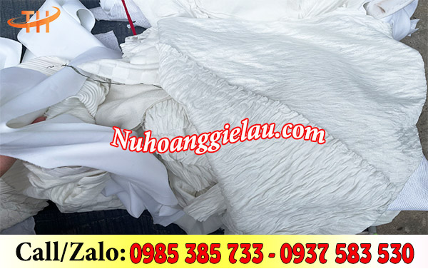 Vải lau cotton trắng Vải lau cotton trắng