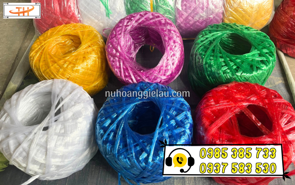 Dây nilon cuộn đa màu Dây nilon cuộn đa màu