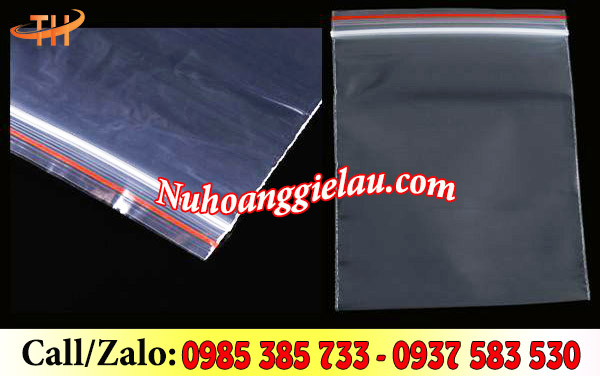 Túi zip chỉ đỏ với khoá zip an toàn, kín khí Túi zip chỉ đỏ với khoá zip an toàn, kín khí