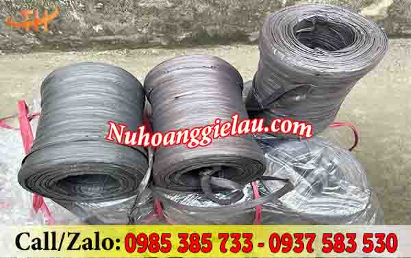 Cuộn dây nilon ống màu đen 2kg Cuộn dây nilon ống màu đen 2kg