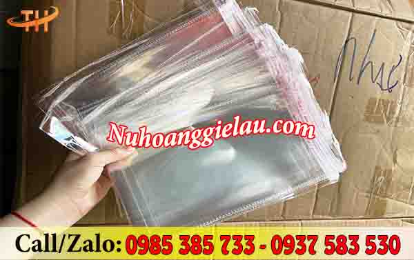 Túi bóng kính có keo dán miệng Túi bóng kính có keo dán miệng