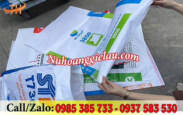 Bao tải cũ tráng PE dày dặn, chắc bền Bao tải cũ tráng PE dày dặn, chắc bền