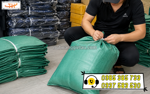 Bao tải dứa đóng hàng nhanh, tiện, tiết kiệm Bao tải dứa đóng hàng nhanh, tiện, tiết kiệm