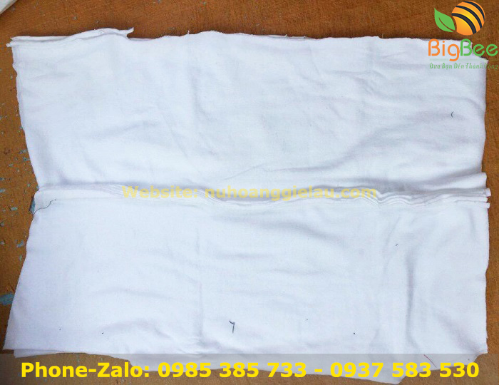 Giẻ lau trắng nối