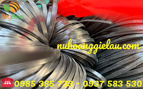 dây nilon kẽm khô màu đen