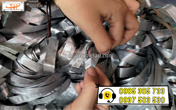 Dây nilon bẹ đen bản rộng Dây nilon bẹ đen bản rộng