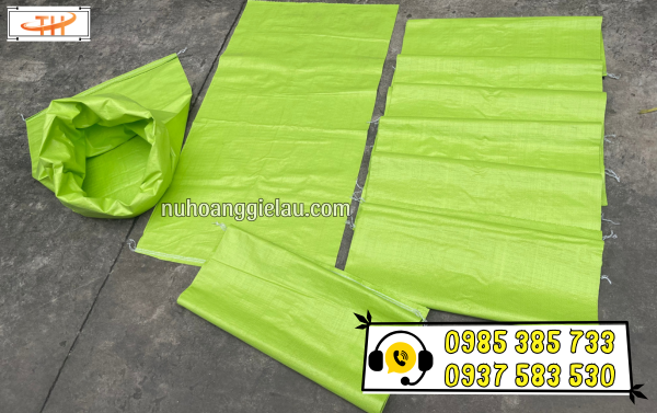 Bao tải dứa màu xanh lá dày bền Bao tải dứa màu xanh lá dày bền