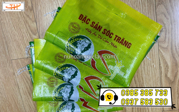 Bao đựng gạo ST25 in sẵn dày dặn, chống thấm hiệu quả Bao đựng gạo ST25 in sẵn dày dặn, chống thấm hiệu quả