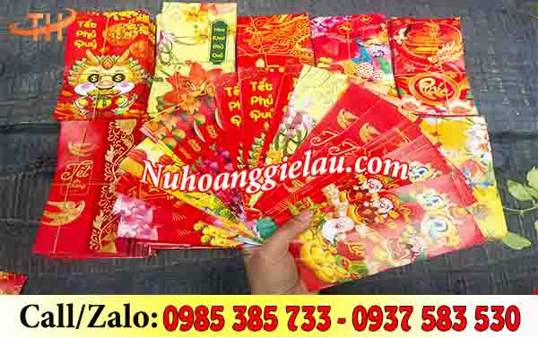 Bao lì xì Tết đa dạng mẫu mã Bao lì xì Tết đa dạng mẫu mã