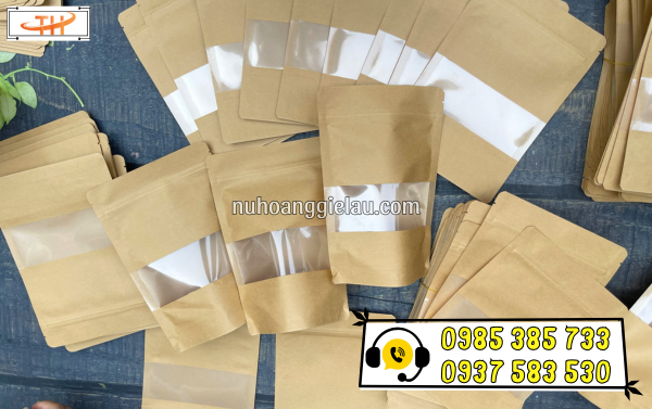 Túi zip giấy kraft có cửa sổ sẵn đủ kích cỡ tại Thu Hồng Túi zip giấy kraft có cửa sổ sẵn đủ kích cỡ tại Thu Hồng