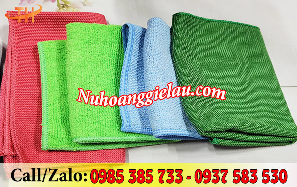 Khăn lau vuông cotton bề mặt mềm mịn Khăn lau vuông cotton bề mặt mềm mịn