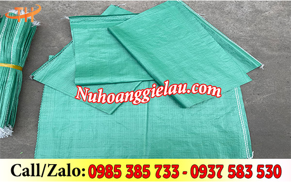 Bao tải đóng hàng màu xanh Bao tải đóng hàng màu xanh