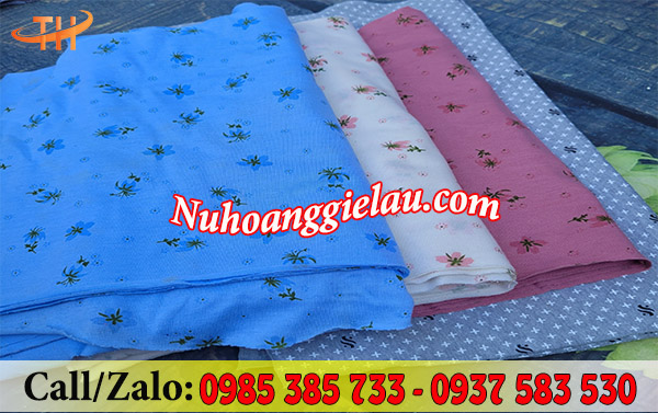 Vải lau cotton màu Vải lau cotton màu