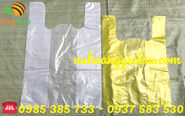 túi xốp với nhiều màu sắc