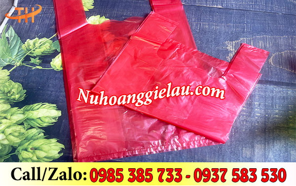 Túi nilon 2 quai đủ màu Túi nilon 2 quai đủ màu